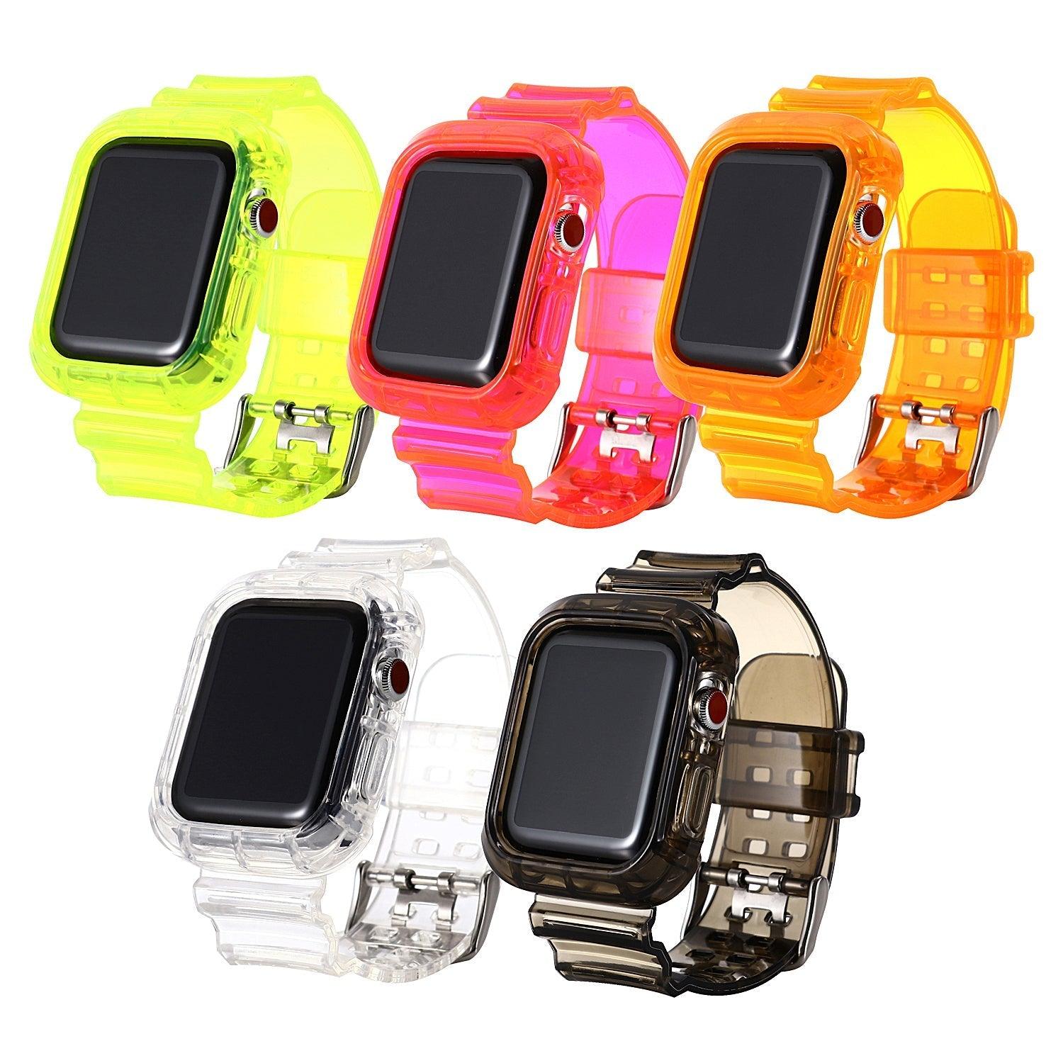 Summer Day クリアー 透明 Apple Watch バンド (Orange) apple watch バンド givgiv 