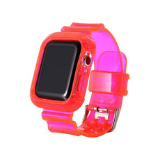 Summer Day クリアー 透明 Apple Watch バンド (Red) apple watch バンド givgiv 