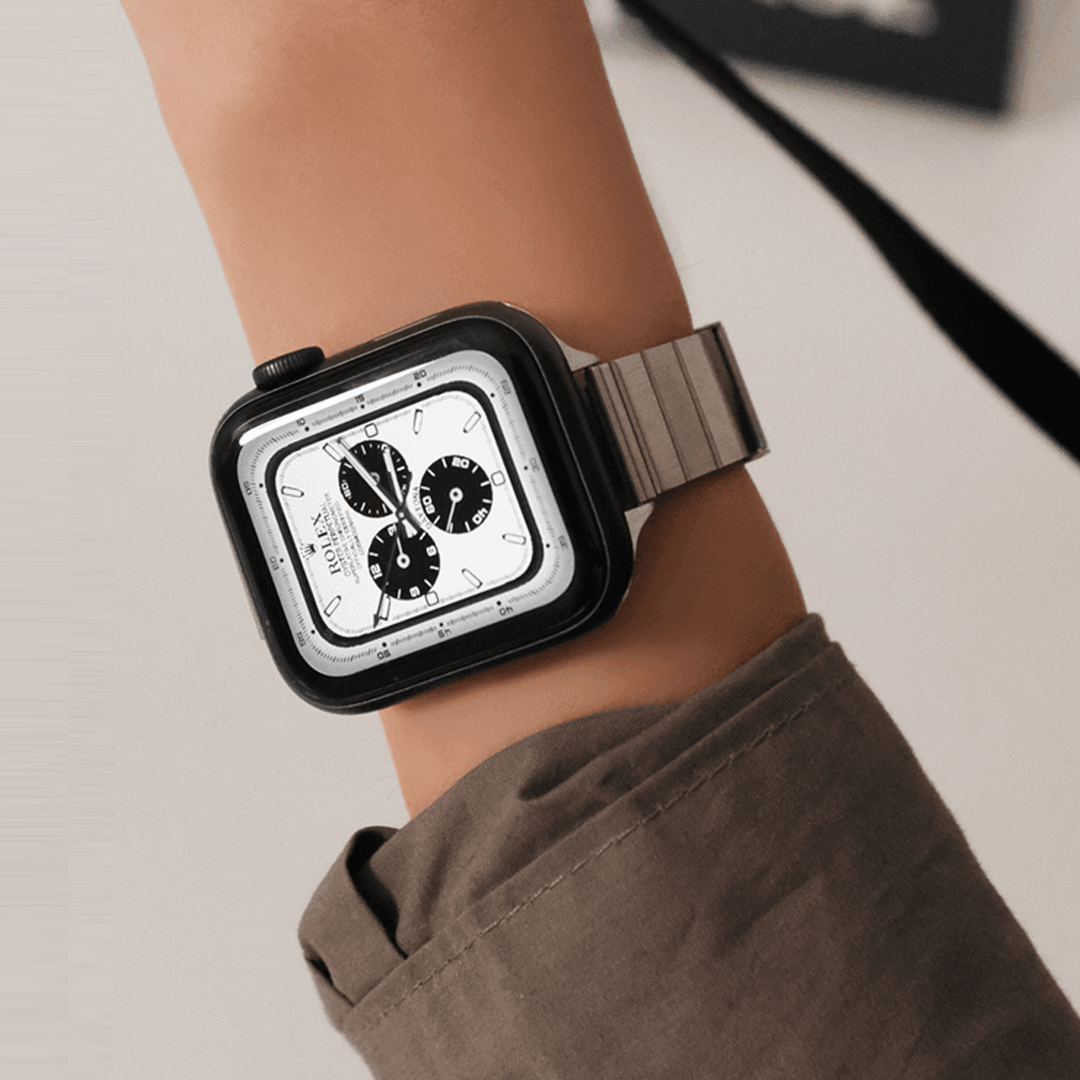 Apple watch クリア バンド 透明 42 44mm R5-g - ラバーベルト