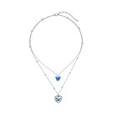 スタンプ蝶レイヤードネックレス (10type) necklace STEEL EDITION 