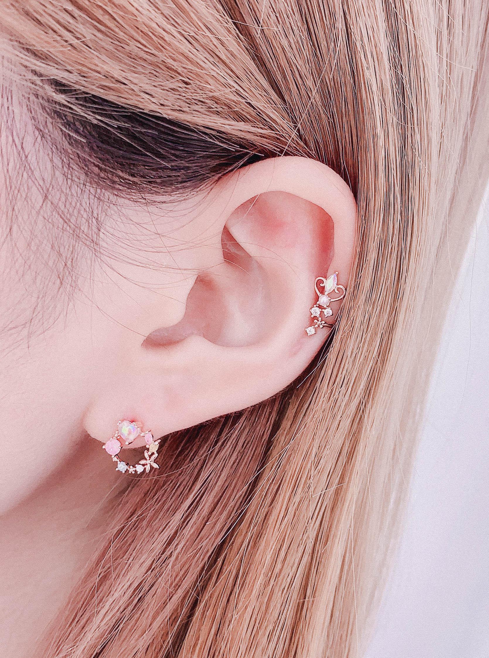 Tiffany ear cuff 韓国アクセサリー、軟骨ピアス、 アイドルピアスの