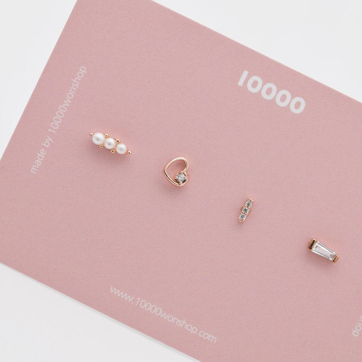 トリプル真珠ピアッシング[5セット] Piercing 10000won 