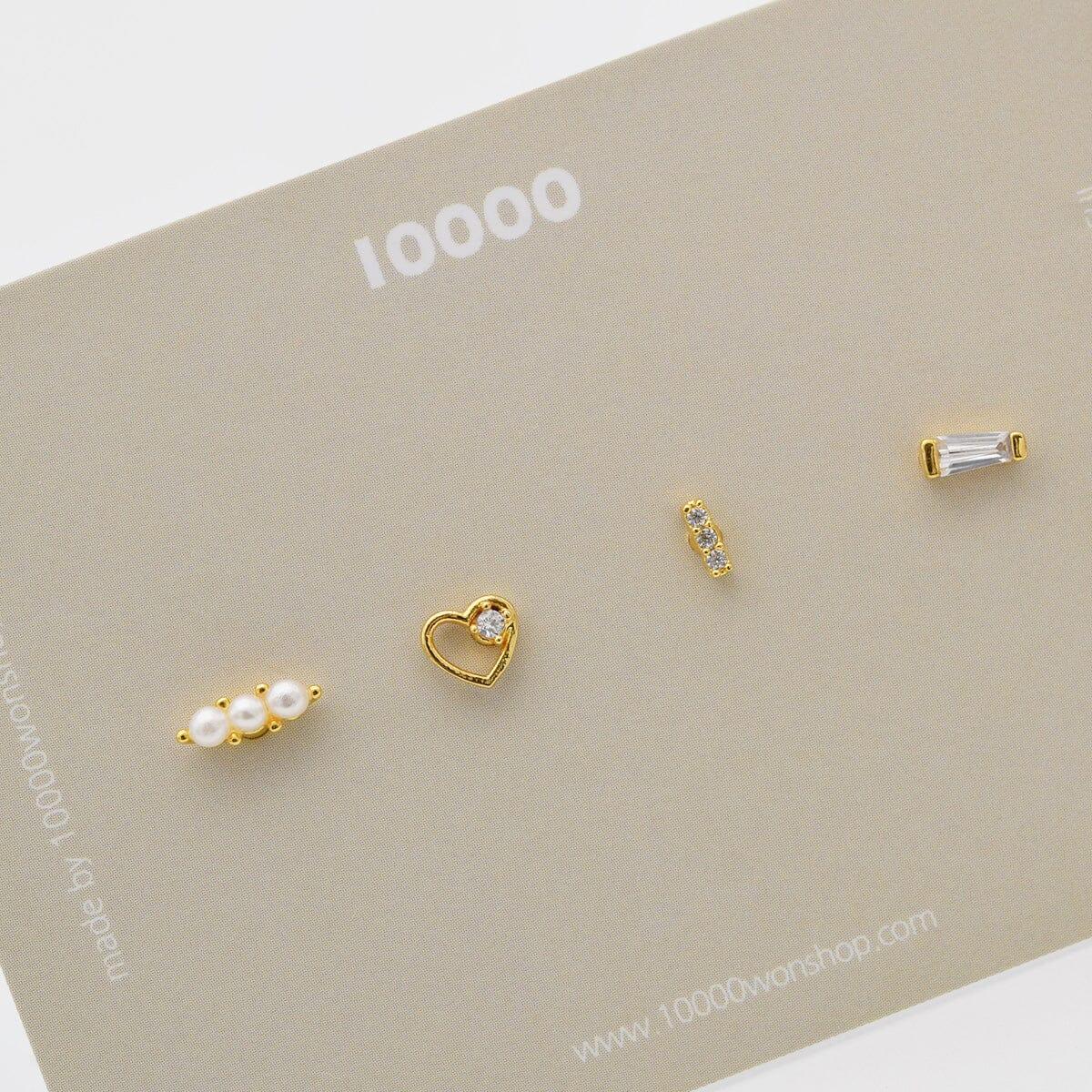 トリプル真珠ピアッシング[5セット] Piercing 10000won 