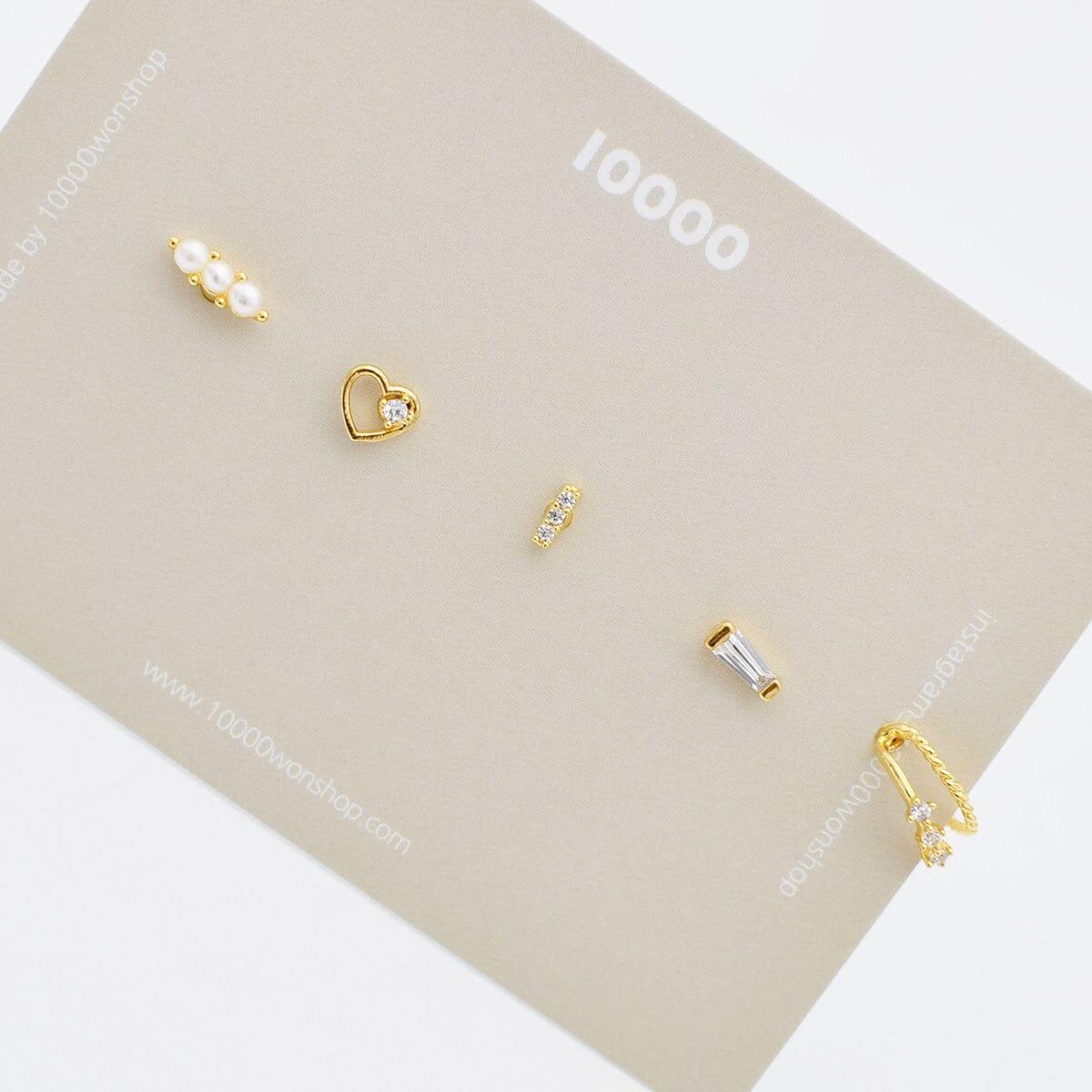 トリプル真珠ピアッシング[5セット] Piercing 10000won 