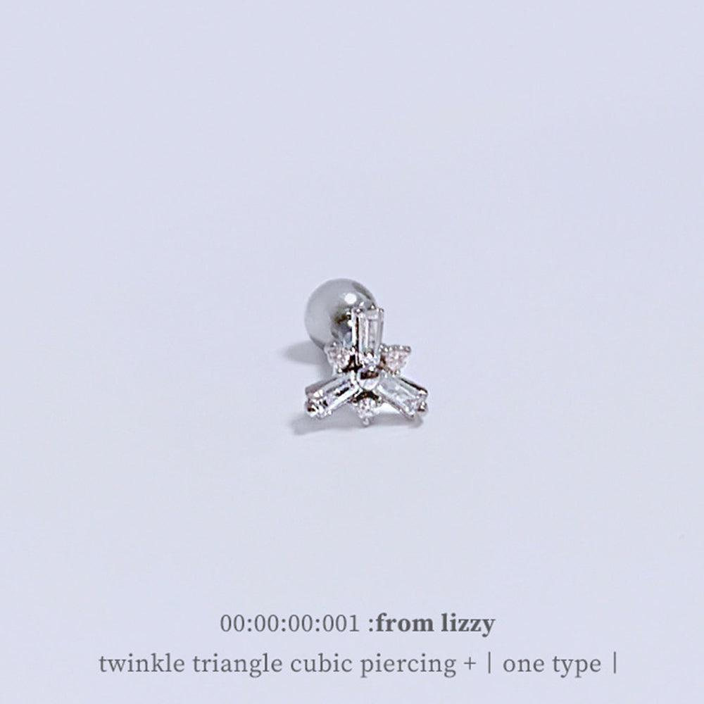 トゥインクルトライアングルキュービックピアッシング Piercing from lizzy 