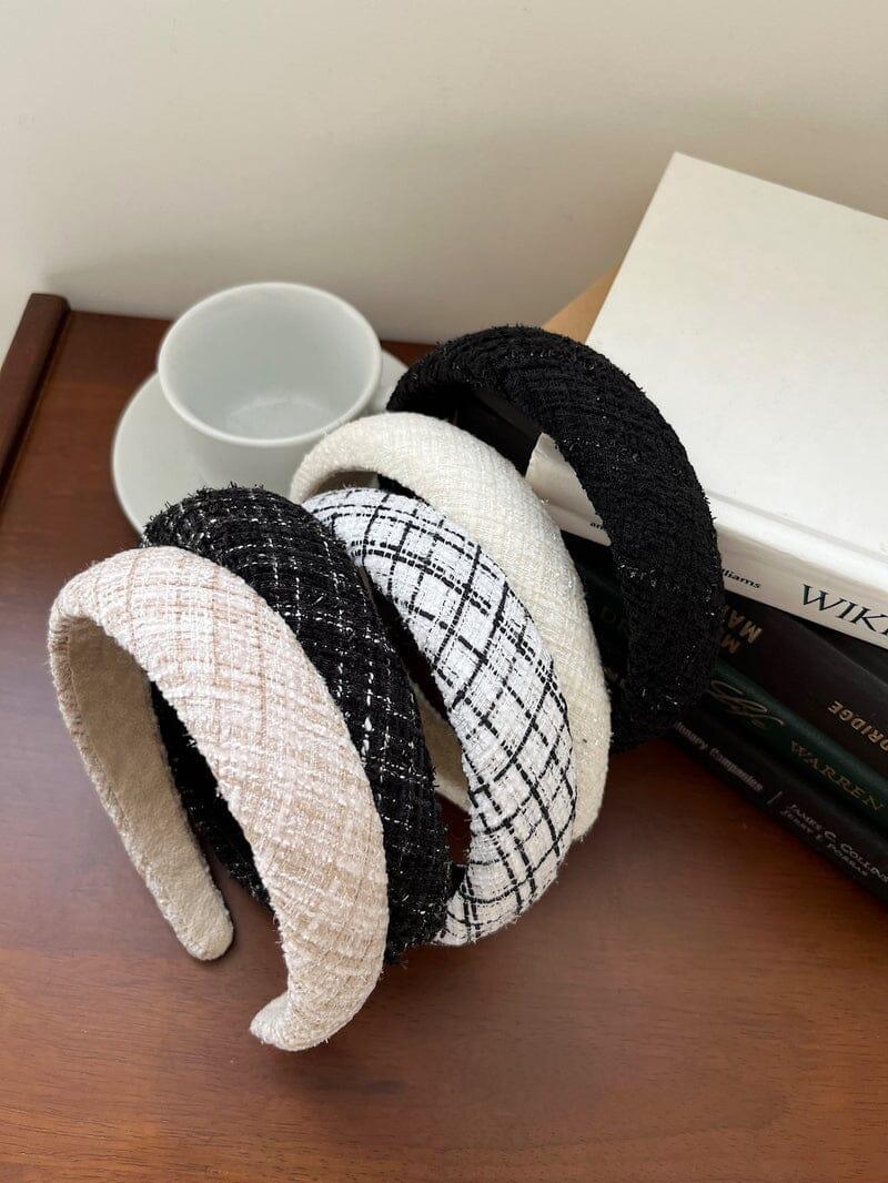 ツイードカチューシャ(5color/2type) 韓国アクセサリー、軟骨ピアス、 アイドルピアスのブランドのセレクト通販ショップ ...