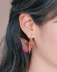 ウォーターカラー蝶々ピアス Earrings soo&soo 