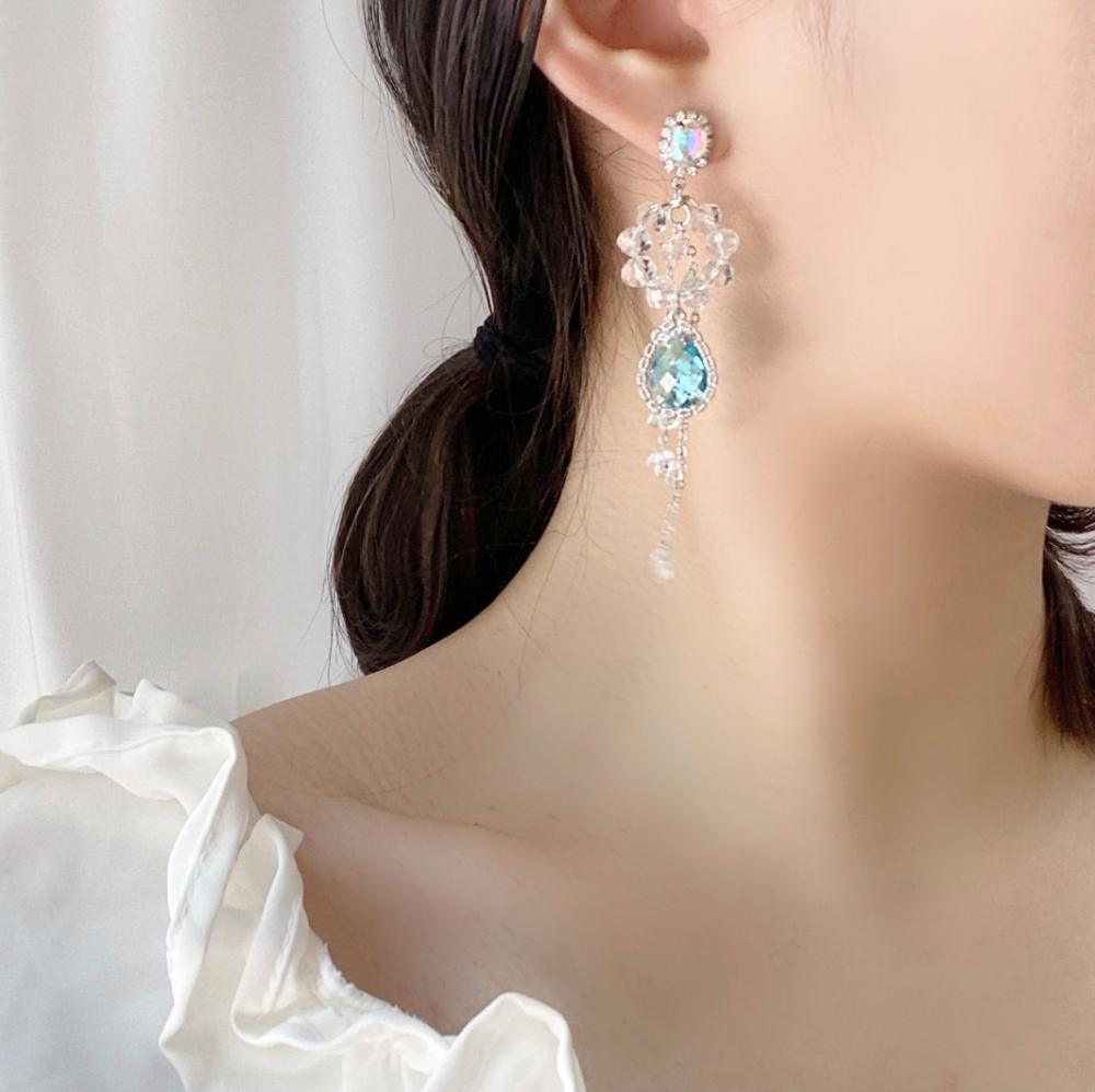 Waterflake ピアス Earrings bling moon 