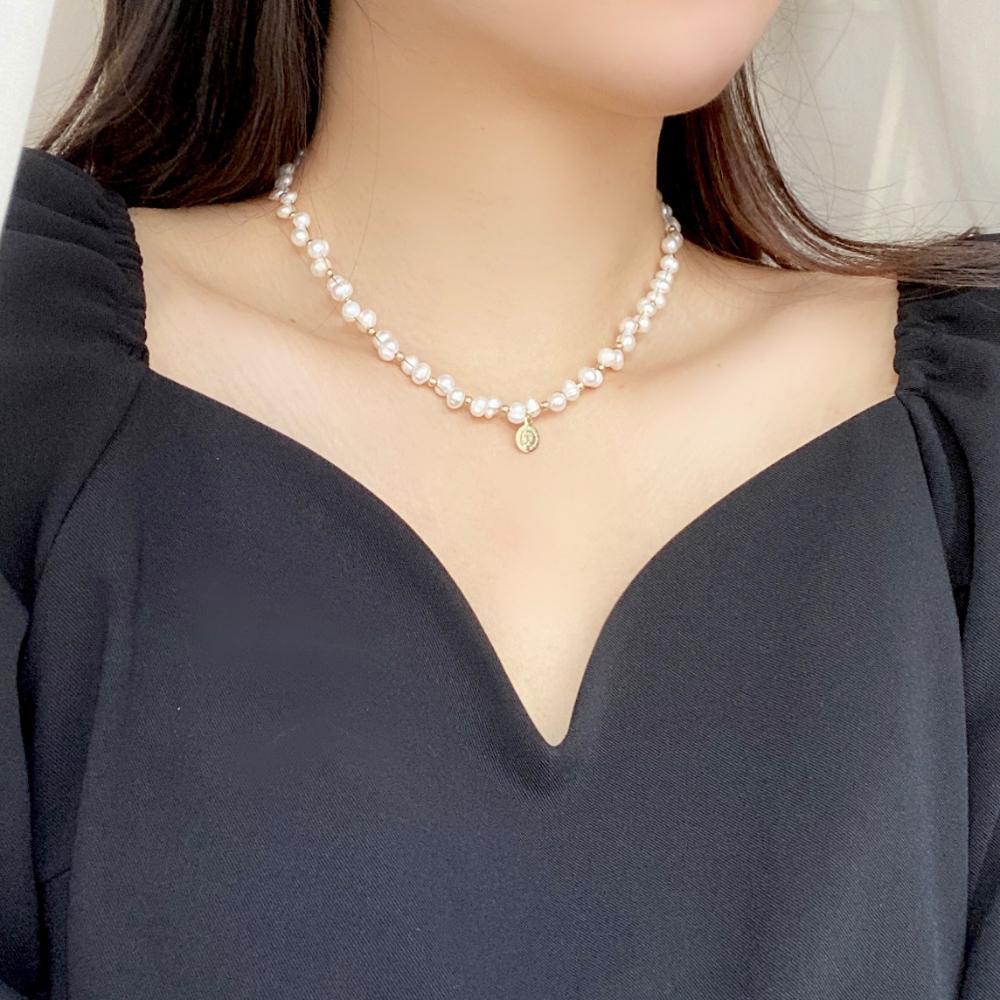 Wave Pearl チョーカー necklace bling moon 