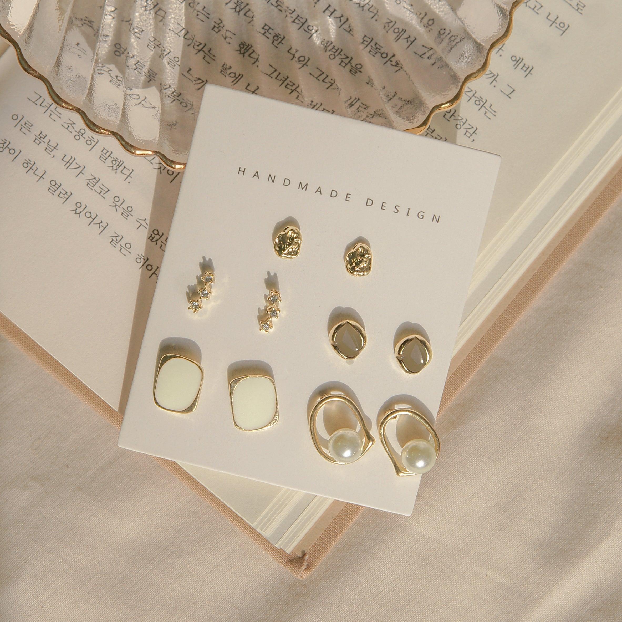 White Gold Earring [10個セット] Earrings SET ME UP♡ 