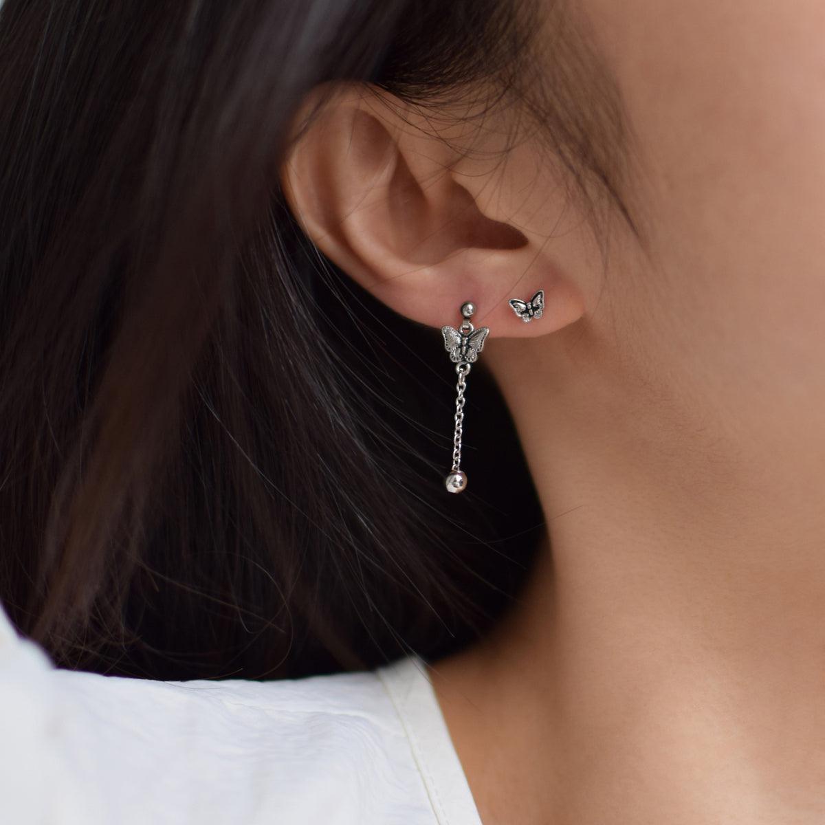 油絵チョウチェーンドロップピアッシング Piercing 10000won 