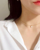真珠フレーム・ネックレス necklace bling moon 